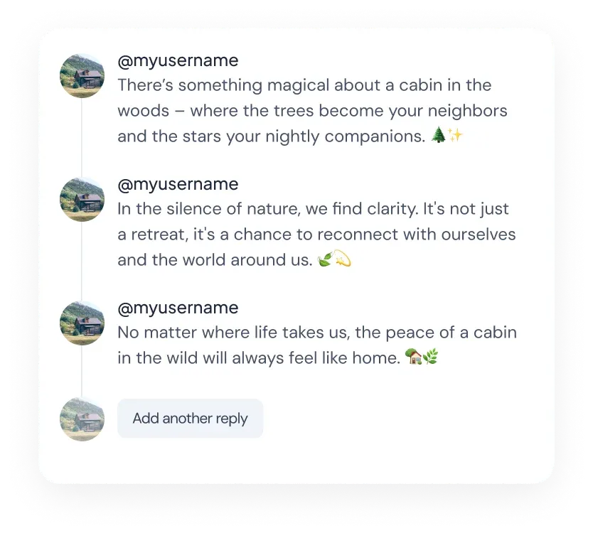 Mastodon Thread Creation