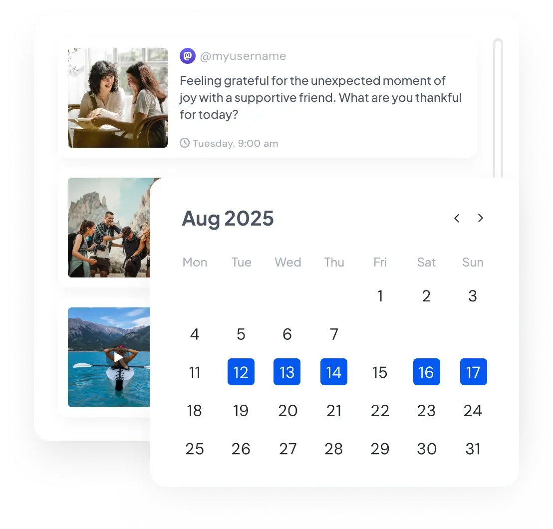 Mastodon Content Calendar