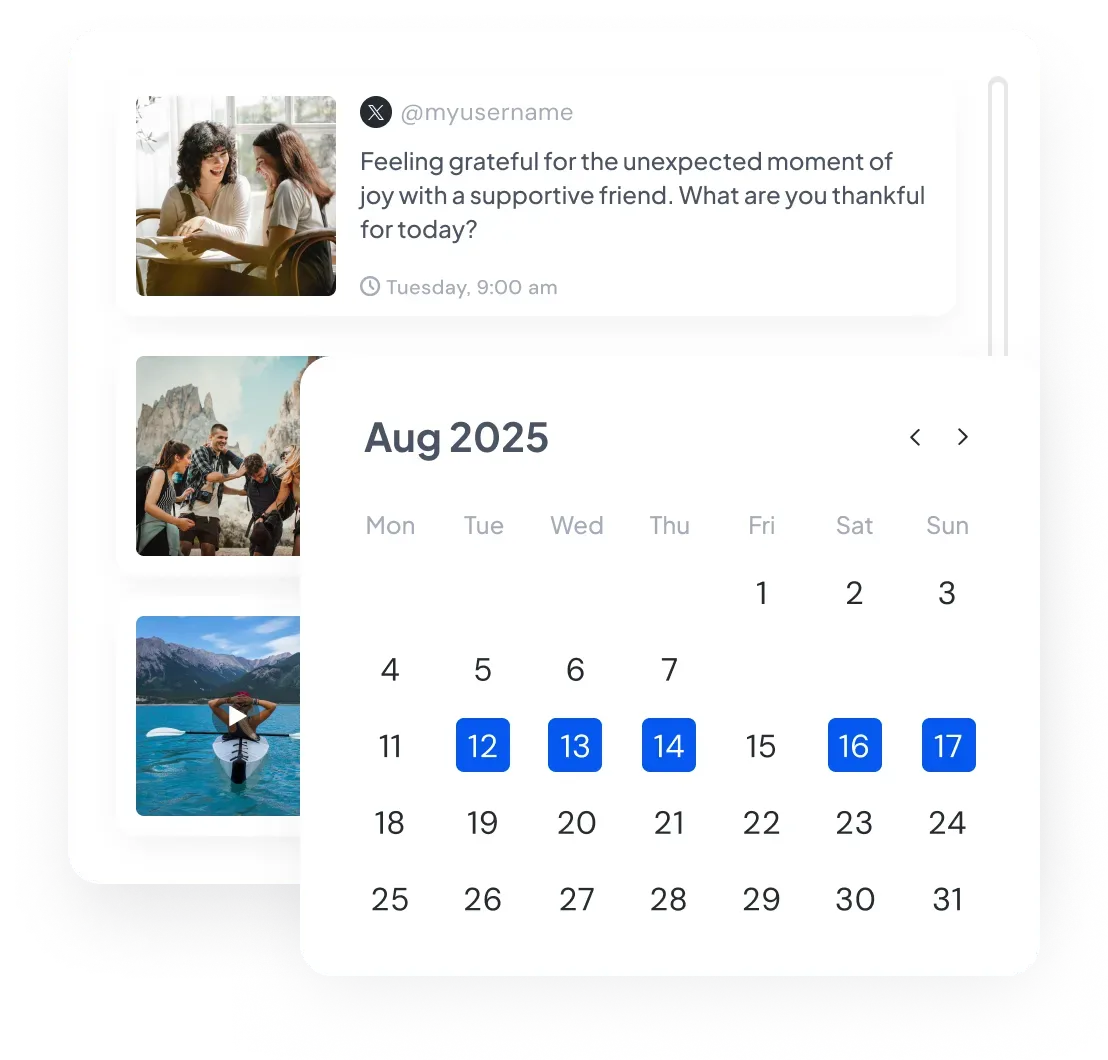 Twitter Social Calendar