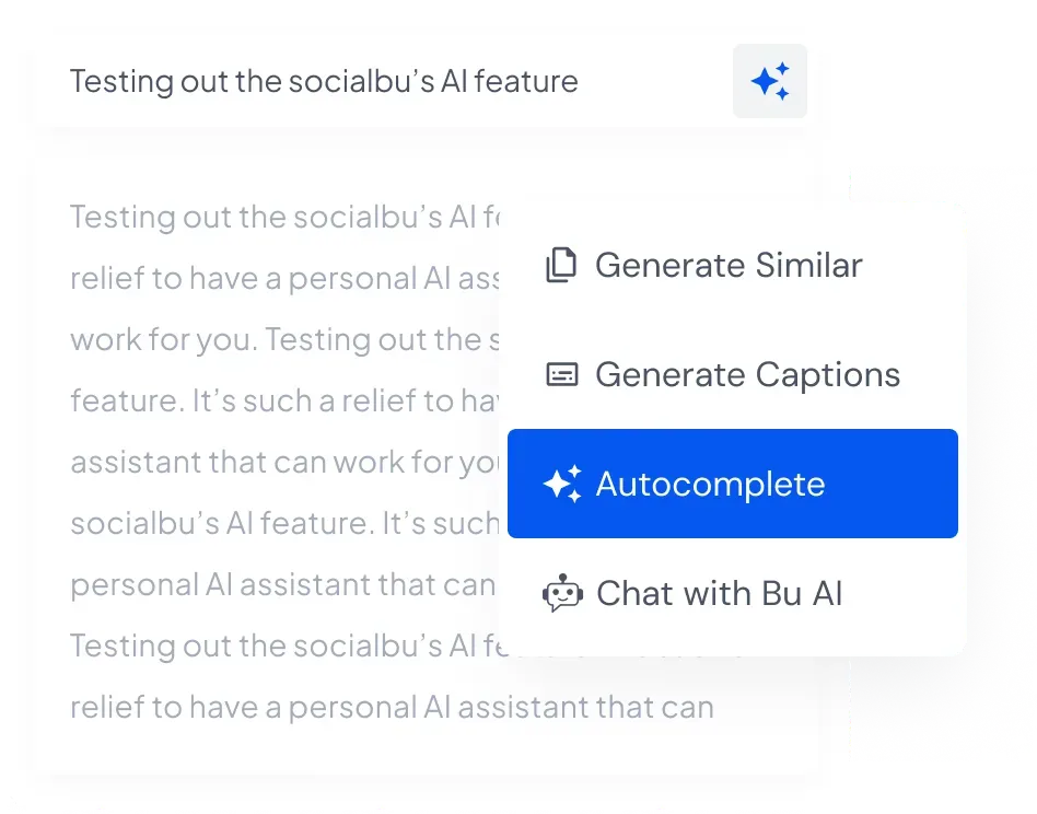Autocomplete with AI