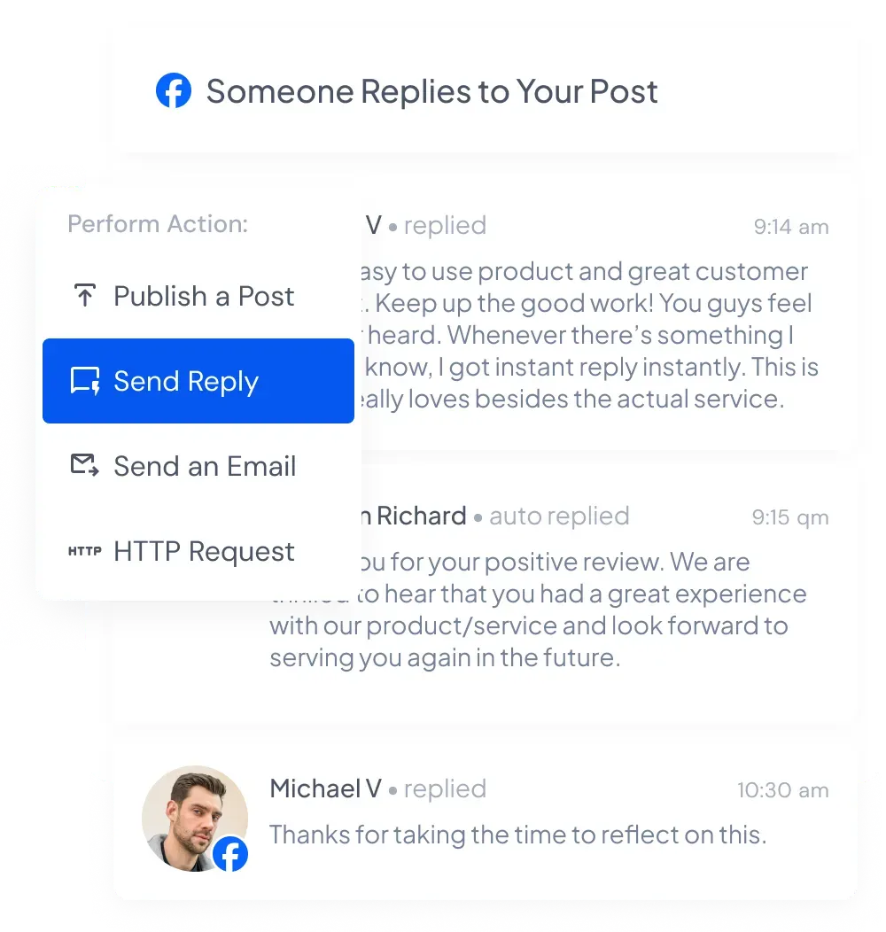 Auto replies without any delay