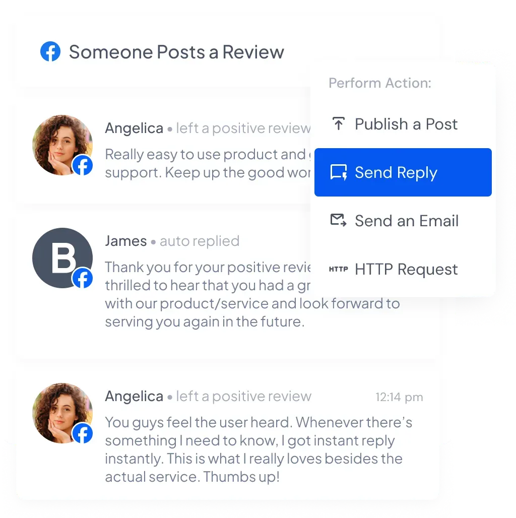 Handle reviews automatically