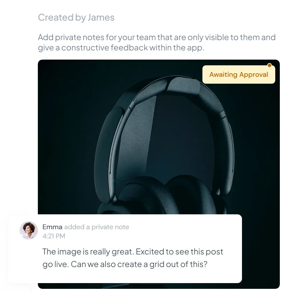Private notes for your team
