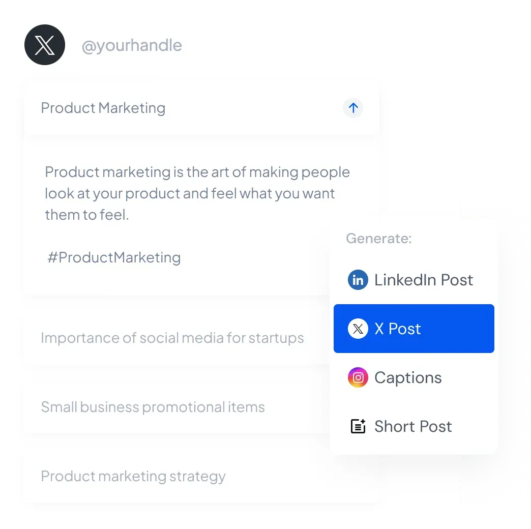 Write X posts faster with AI