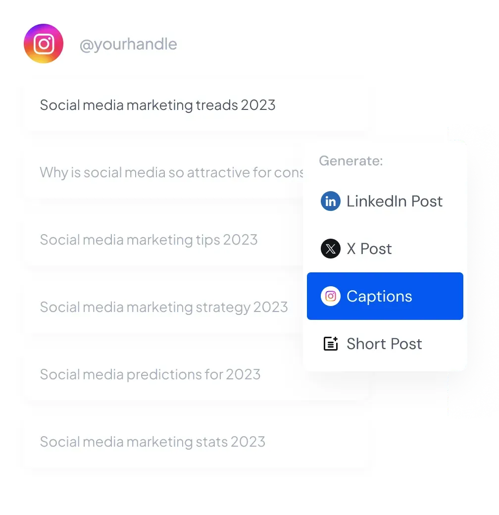 AI write Instagram captions faster