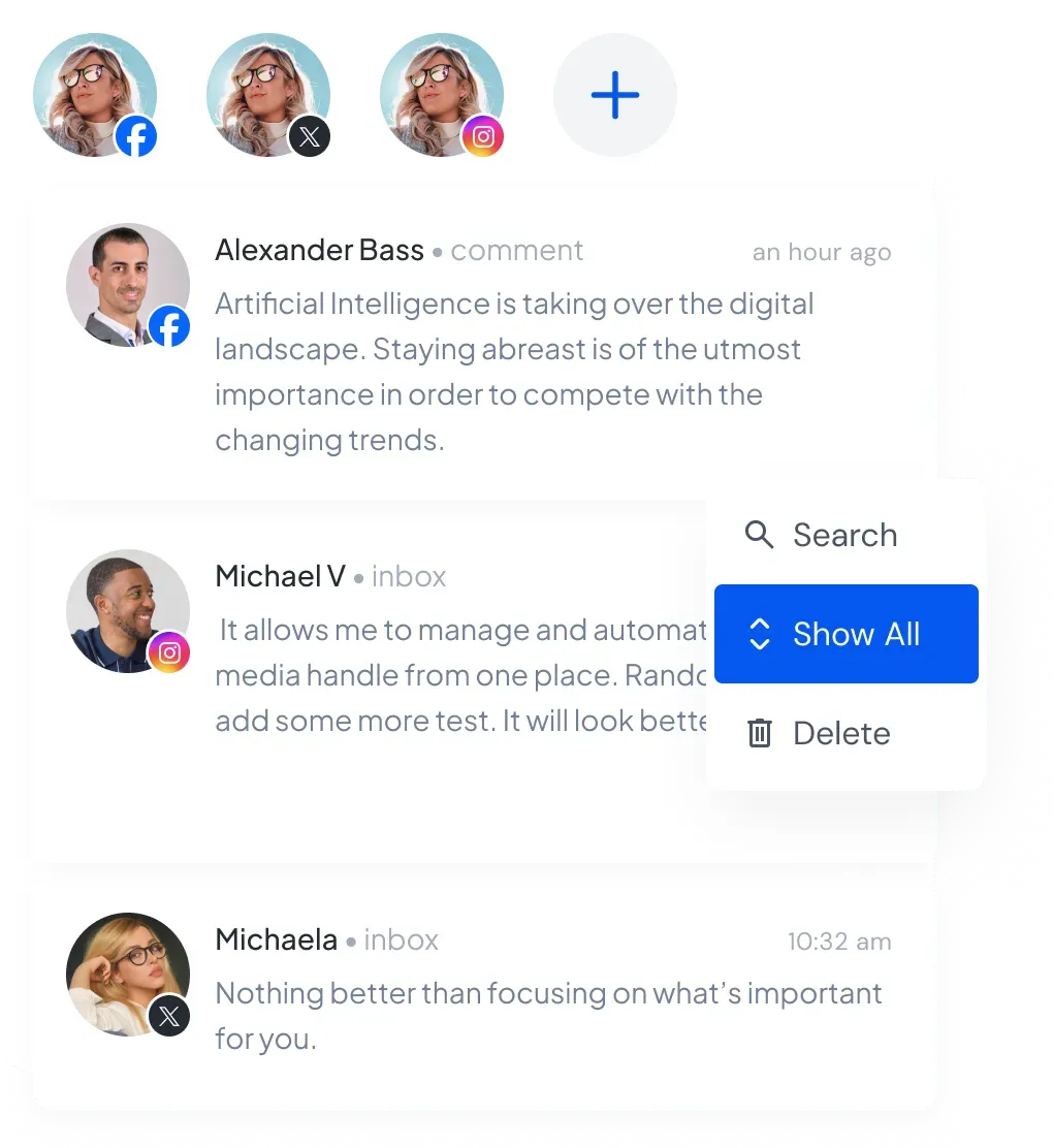 All your messages at one place