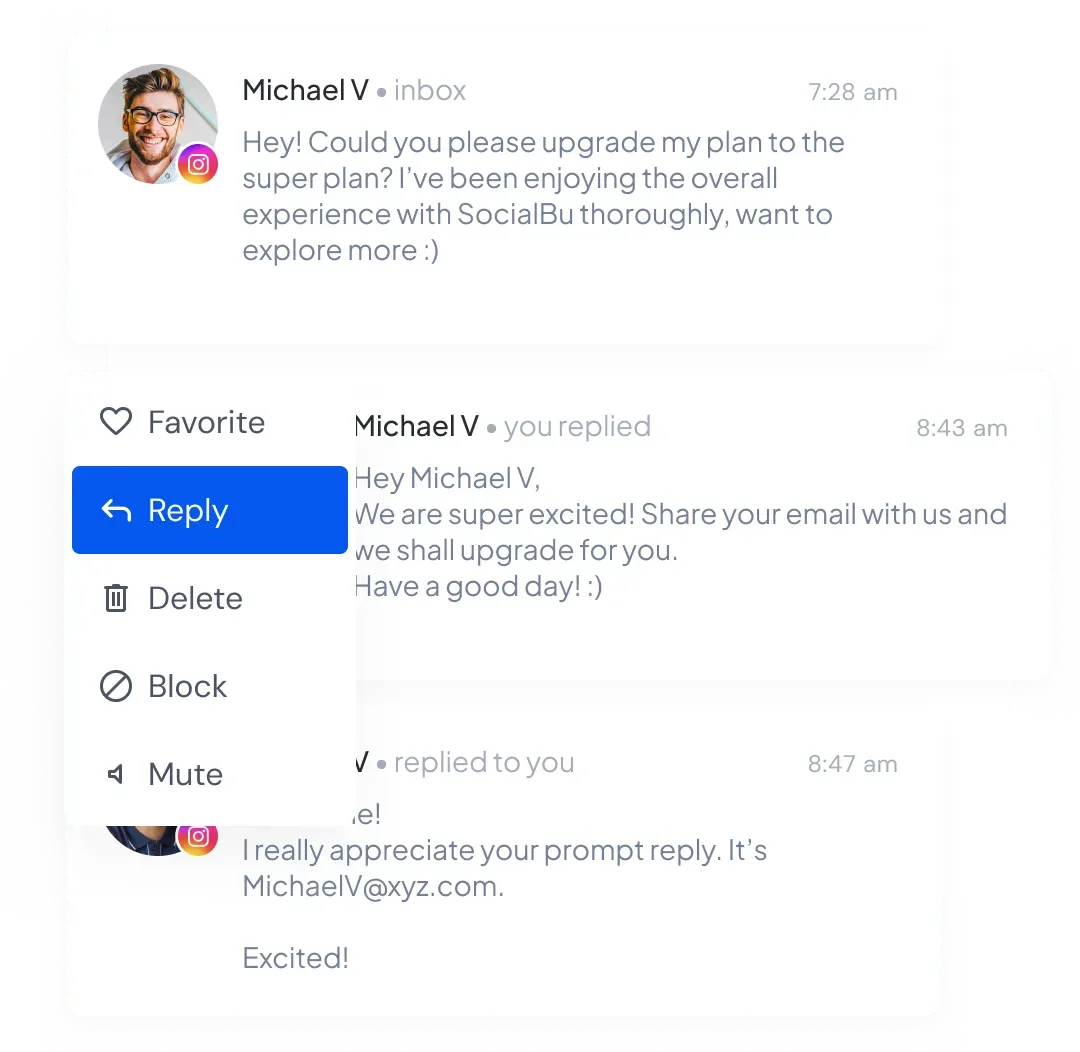 Reply to comments and posts